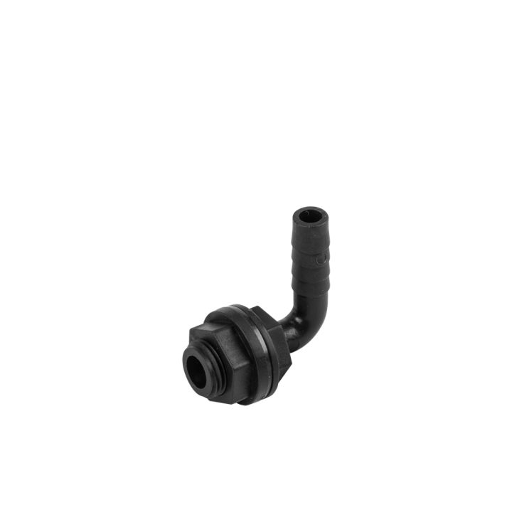 PIN LUG Kolano przyłącze GZ 1/2" na wąż 1/2"- PP + nakretka z uszczelką
