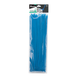 Taśma kablowa 4,8 x 350mm BLUE 100 szt.