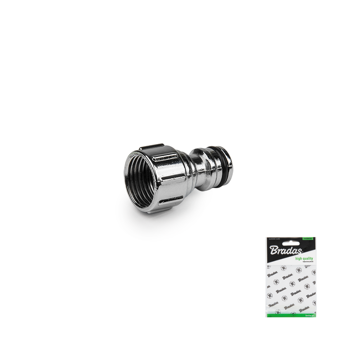 Przyłącze na kran GW 1/2" CYNK CHROM - woreczek ekspozycyjny