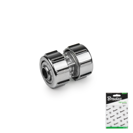 Reparator do węża 1/2" / 1/2" CYNK CHROM - woreczek ekspozycyjny