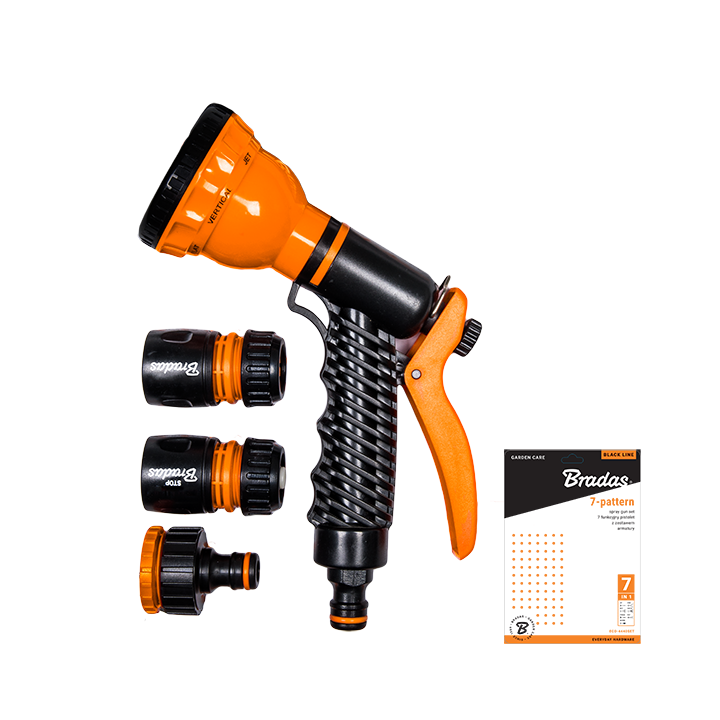 BLACK LINE Pistolet do zraszania 7-funkcyjny - zestaw