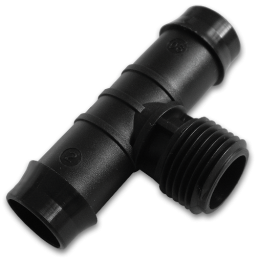 Trójnik GZ 1/2", 2x wtyk na wąż 19mm - 2szt.