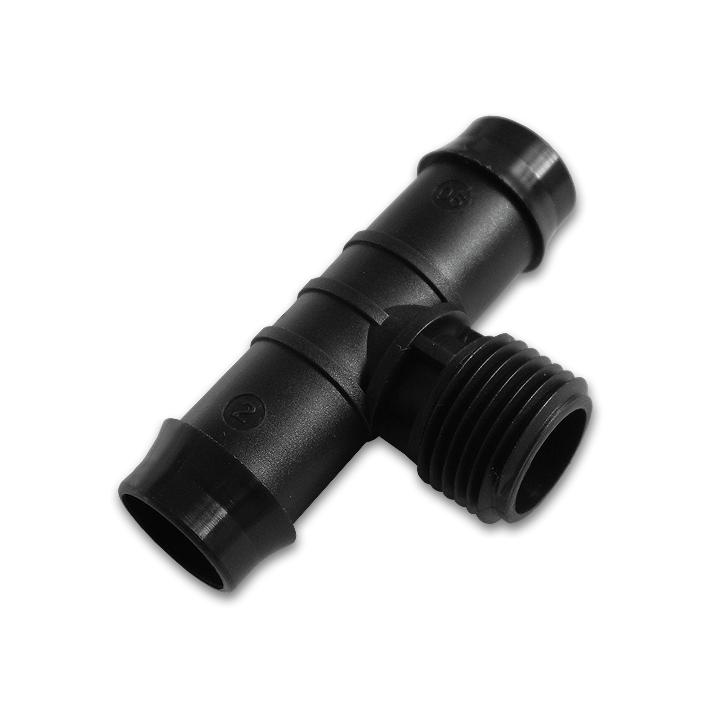 Trójnik GZ 1/2", 2x wtyk na wąż 19mm - 2szt.