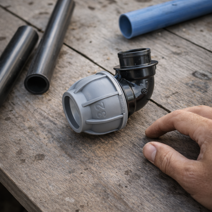PN10 Kolanko do rur PE 32 mm / GW3/4"