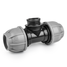 Trójnik do rur PE 25 mm GW 1/2" PN10 system nawadniania