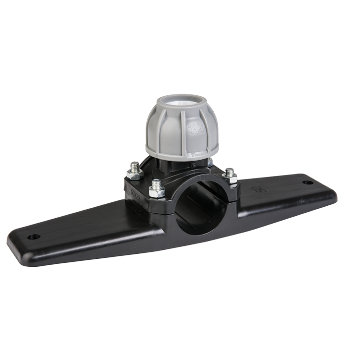 PN10 Obejma na podstawie do rur PE 50 mm / 40 mm