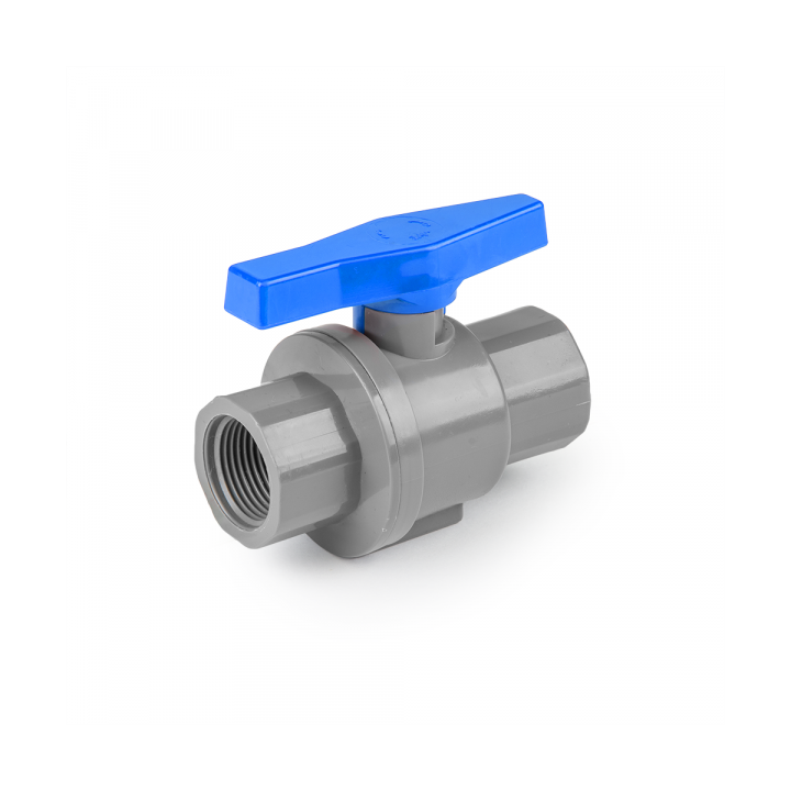 PN10 Zawór kulowy PVC- jednośrubunkowy / GW 1 1/2" / GW 1 1/2"
