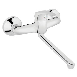 BASIC BATERIA ZLEWOZMYWAKOWA ŚCIENNA, CHROM