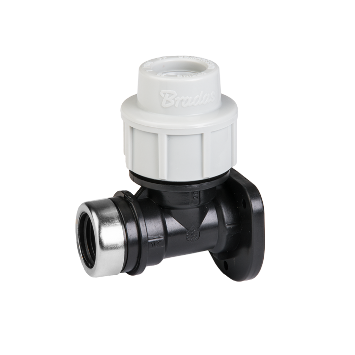 PN16 Kolanko ścienne do rur PE 25mm / GW 3/4"