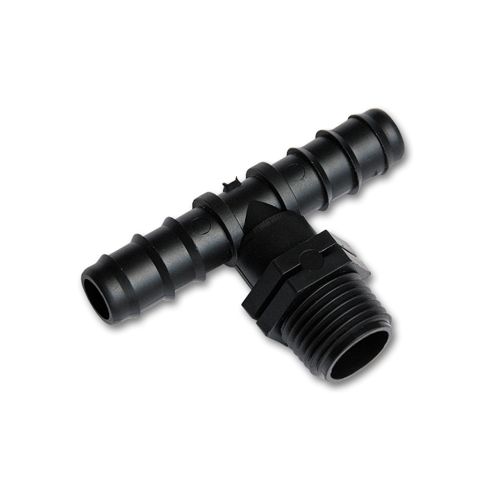 Trójnik GZ 3/4", 2x wtyk na wąż 20mm