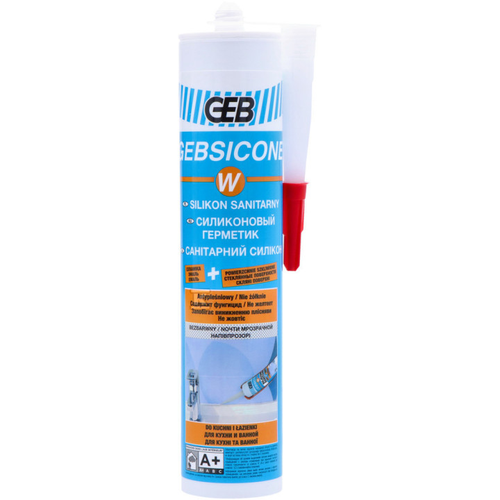 Silikon sanitarny bezbarwny GEBSICONE 310 ml