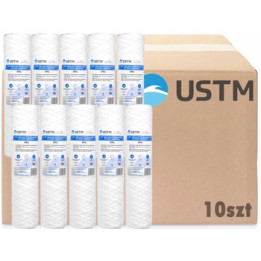 FILTR DO WODY WKŁAD SZNURKOWY 10" FILTRACJA 5 MIKRON PP5M USTM x10sztuk