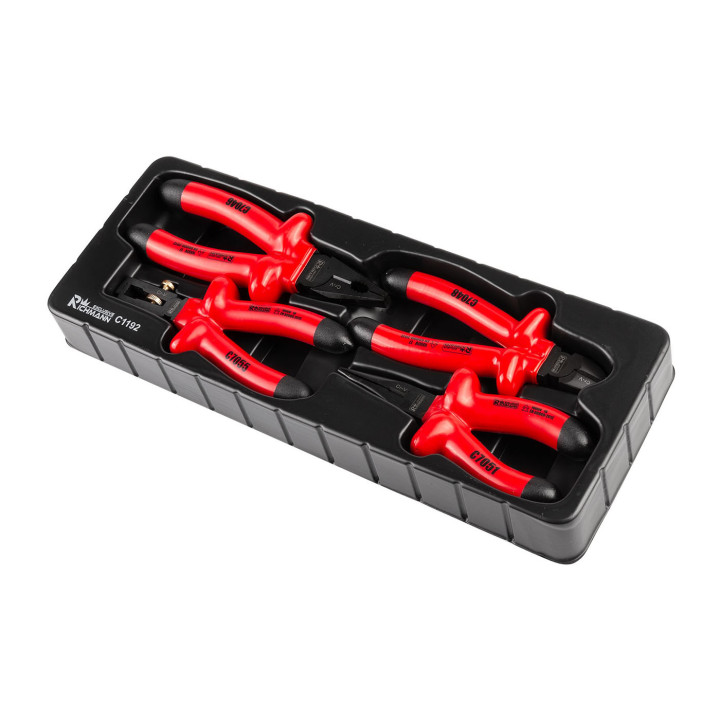 WKŁAD - SZCZYPCE ELEKTRYCZNE 1000V 4 ELEM. + TACKA C1101
