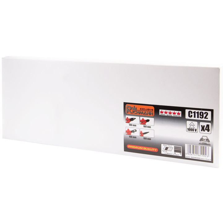 WKŁAD - SZCZYPCE ELEKTRYCZNE 1000V 4 ELEM. + TACKA C1101