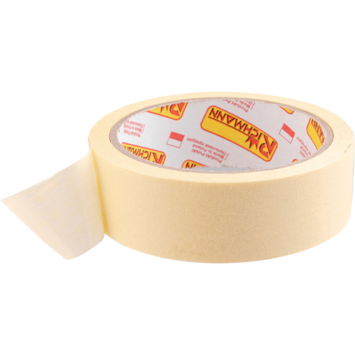 Taśma maskująca papierowa malarska 30 mm x 25 m żółta