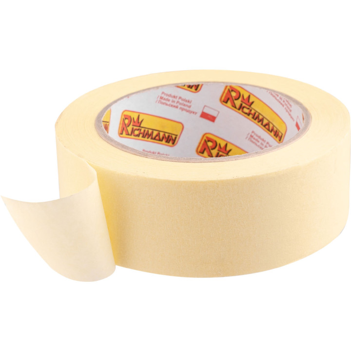TAŚMA MASKUJĄCA PAPIEROWA 48MMx50M ŻÓŁTA