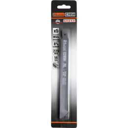 BRZESZCZOT DO PIŁY SZABLASTEJ DO METALU 225MM,HSS-KOBALT,14 TPI, 5 SZT/OPAK.