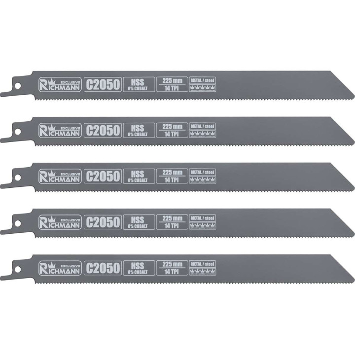 BRZESZCZOT DO PIŁY SZABLASTEJ DO METALU 225MM,HSS-KOBALT,14 TPI, 5 SZT/OPAK.