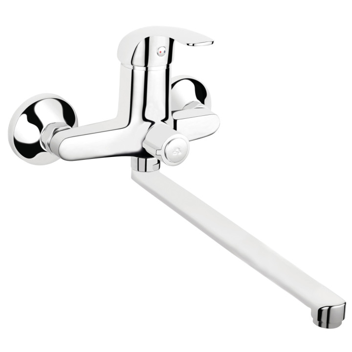 VASTO BATERIA WANNOWA Z WYLEWKĄ 350MM BEZ ZESTAWU NATRYSKOWEGO, CHROM
