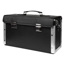 TORBA NARZ. UCHYLNA OKUTA 395x230x165 MM SKÓRA EKOLOG. KLAMRA