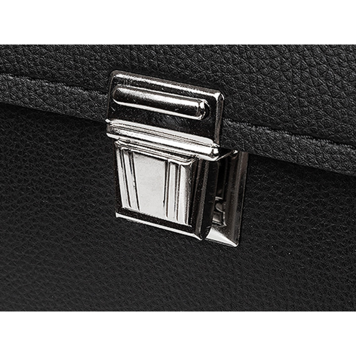 TORBA NARZ. UCHYLNA OKUTA 395x230x165 MM SKÓRA EKOLOG. KLAMRA