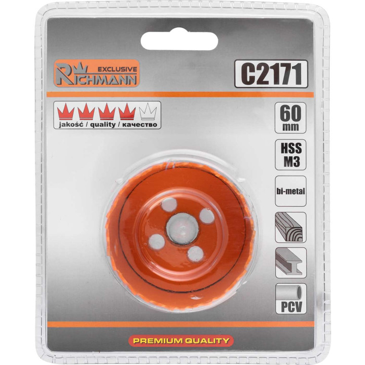 OTWORNICA BIMETAL 60 MM
