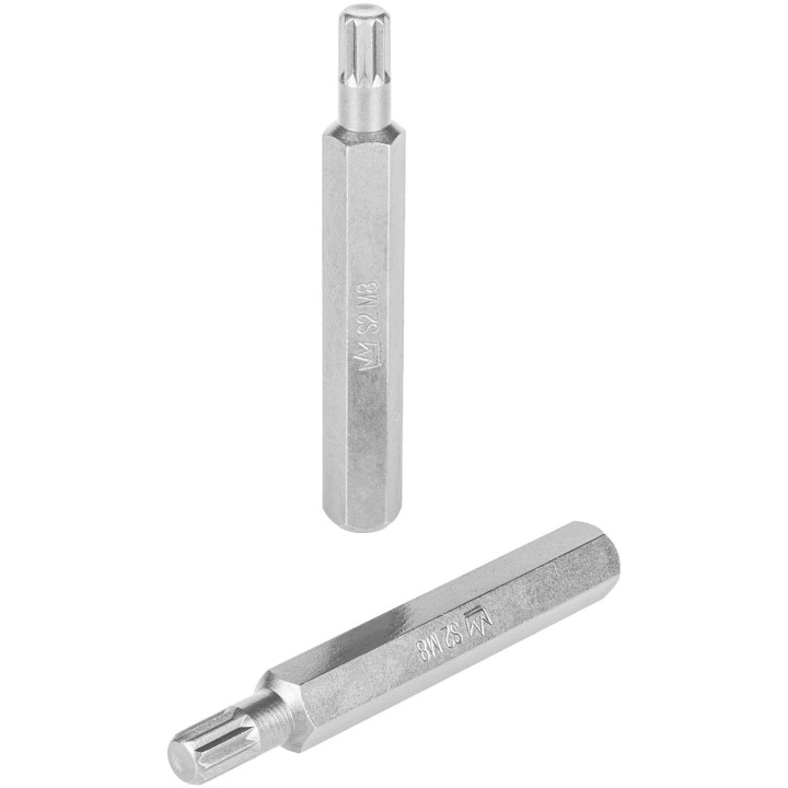 BIT 10MM SPLINE Z OTWOREM 18x75MM S2