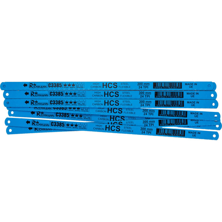 Brzeszczot 300 mm stal carbon HCS 24 zęby/cal do piły ręcznej 10 szt.