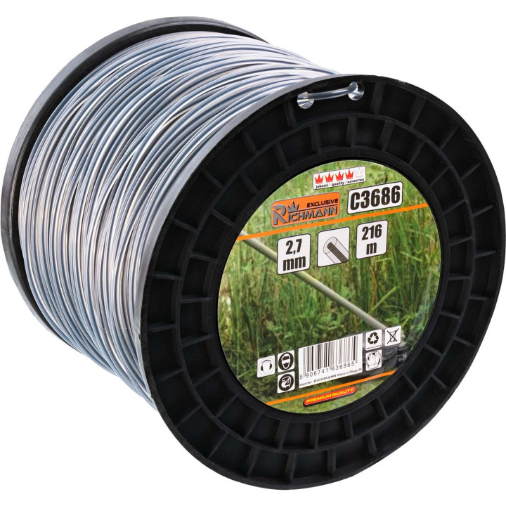 ŻYŁKA DO KOS. 2-SKŁADNIKOWA OKRĄGŁA 2,7MM - 216 M