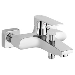 Algeo square bateria wannowa bez zestawu natryskowego, chrom