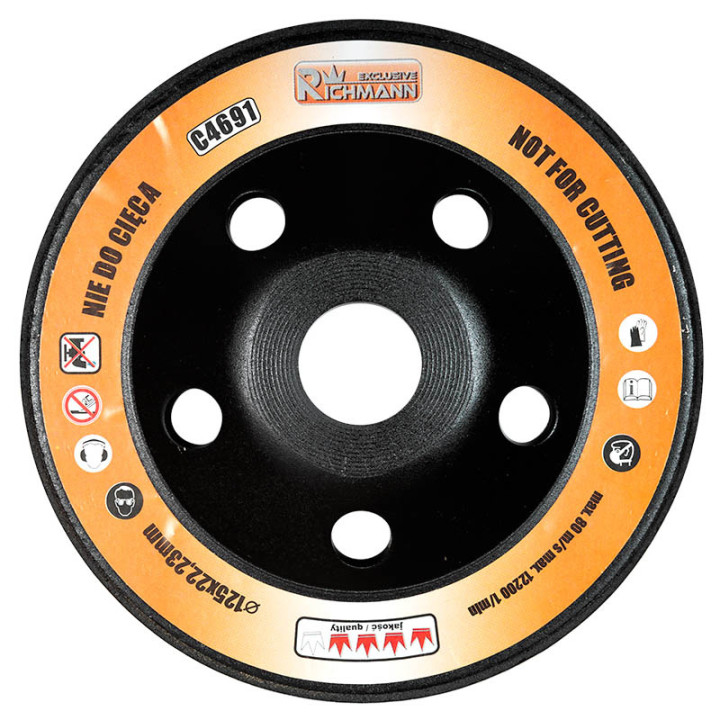 TARCZA DIAM. DO SZLIF. BETONU TURBO 125 MM
