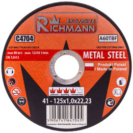 TARCZA METAL 125x1