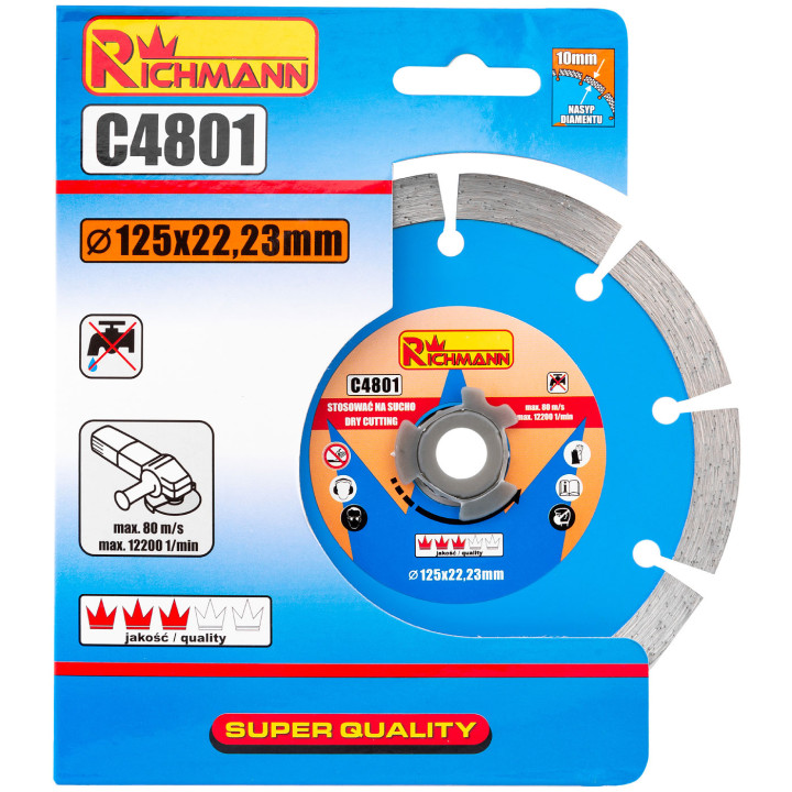 TARCZA DIAM. SEGMENT 125 MM