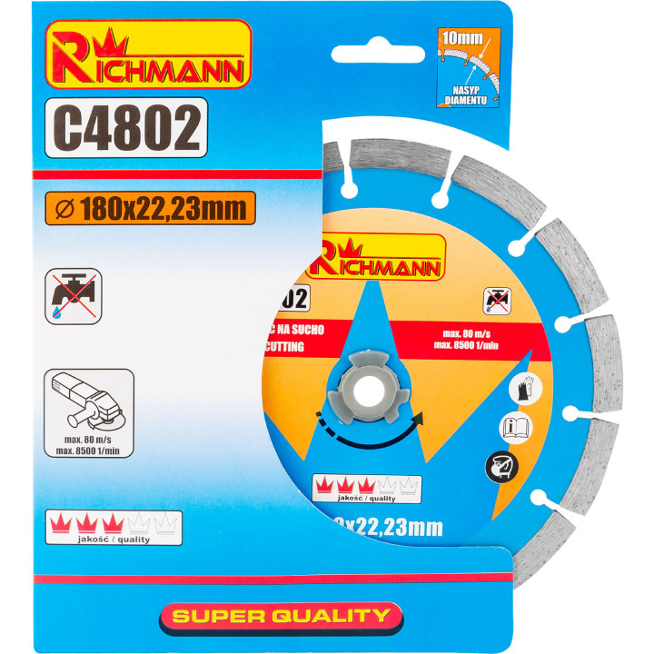 TARCZA DIAM. SEGMENT 180 MM