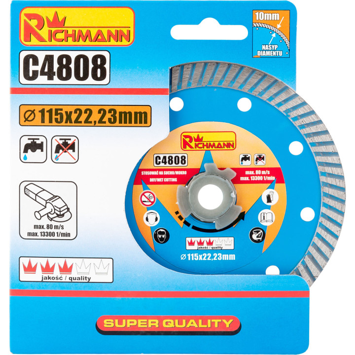TARCZA DIAM. TURBO 115 MM