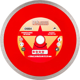 TARCZA DIAM. PEŁNA CIENKA 230x2,2x25,4/22,23 MM