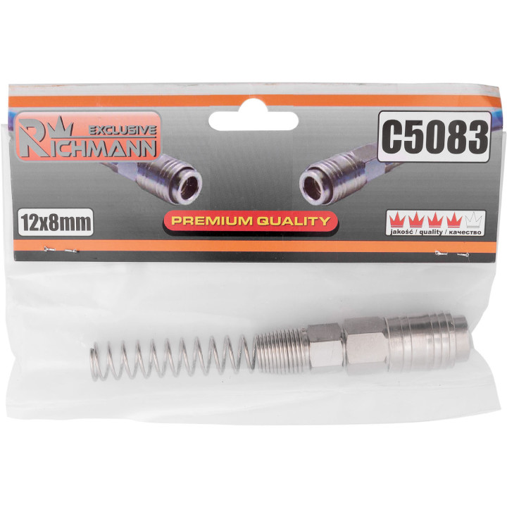 KOŃCÓWKA DO PRZEWODU POLIURET. 12x8 MM "ŻEŃSKA"