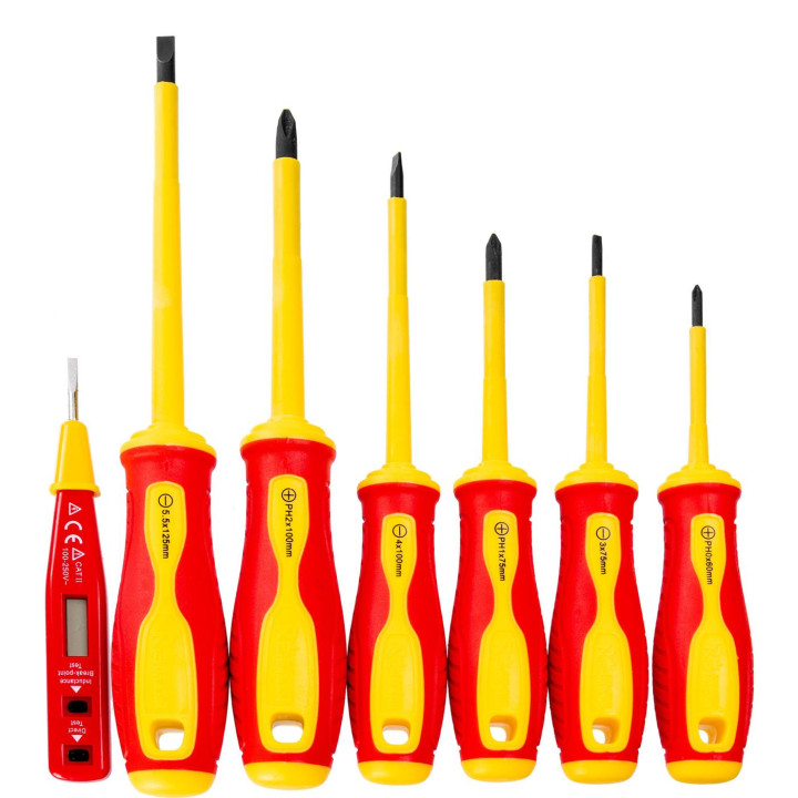 WKRĘTAKI 1000V 6 ELEM + PRÓBNIK ELEKTR. EN60900