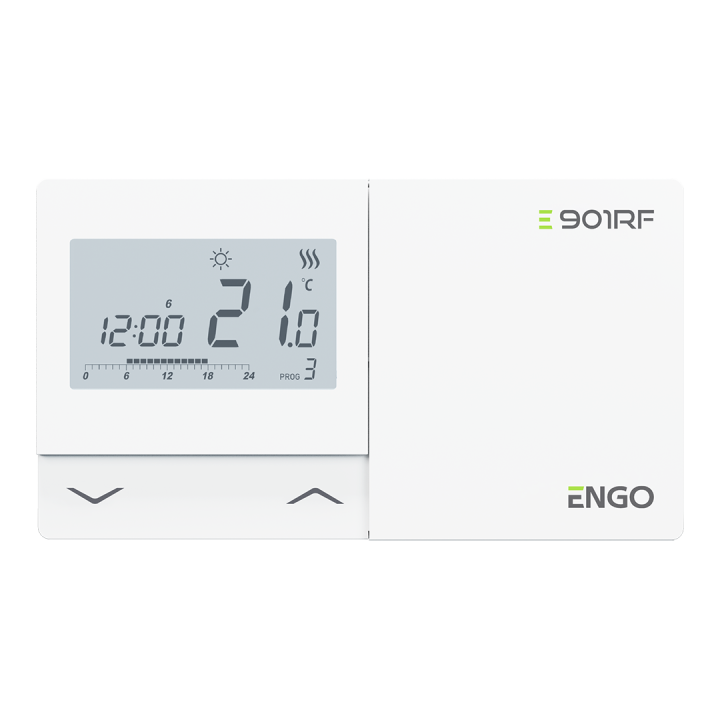 BEZPRZEWODOWY, ELEKTRONICZNY REGULATOR TEMPERATURY - TYGODNIOWY