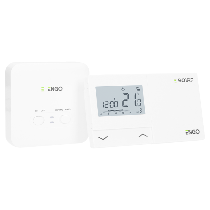 BEZPRZEWODOWY, ELEKTRONICZNY REGULATOR TEMPERATURY - TYGODNIOWY