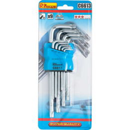 KLUCZE TORX T10-T50 C.V. 9 ELEM