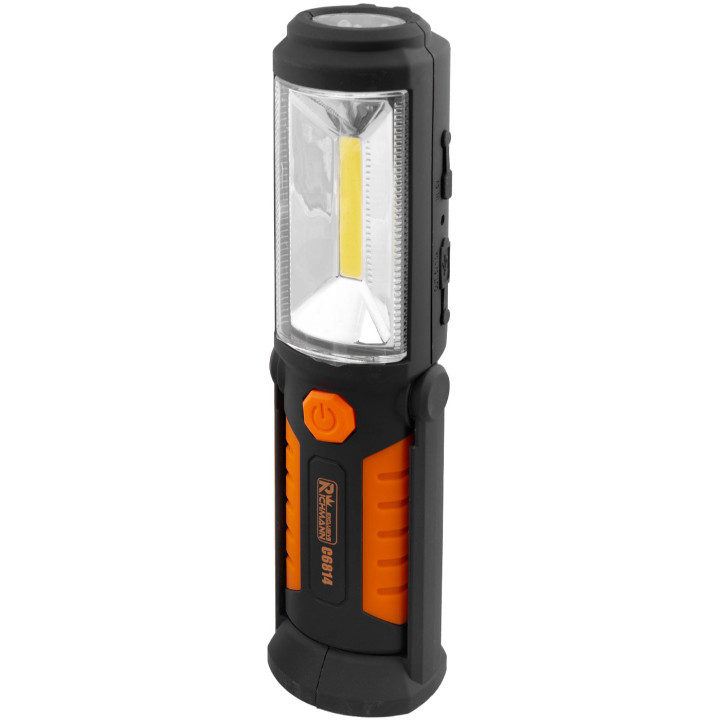 LAMPA AKU. 3W + 5 LED UCHYLNA MAGNETYCZNA PODSTAWA