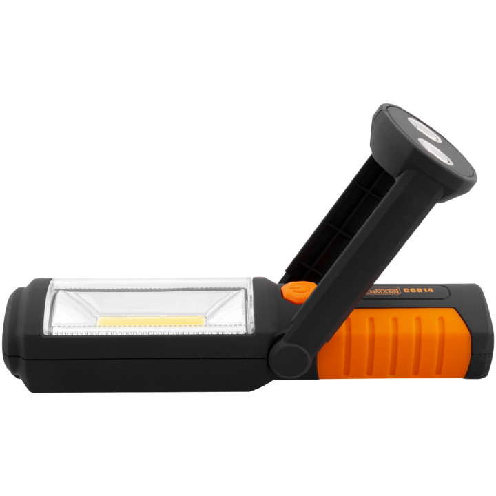 LAMPA AKU. 3W + 5 LED UCHYLNA MAGNETYCZNA PODSTAWA