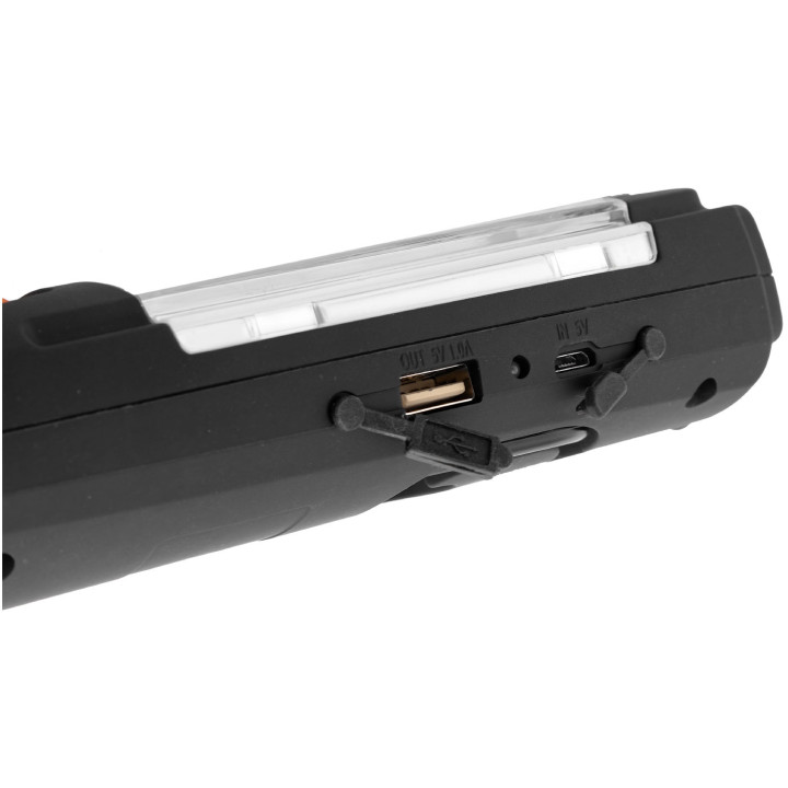LAMPA AKU. 3W + 6 LED, OBROTOWA 360* MAGNETYCZNA