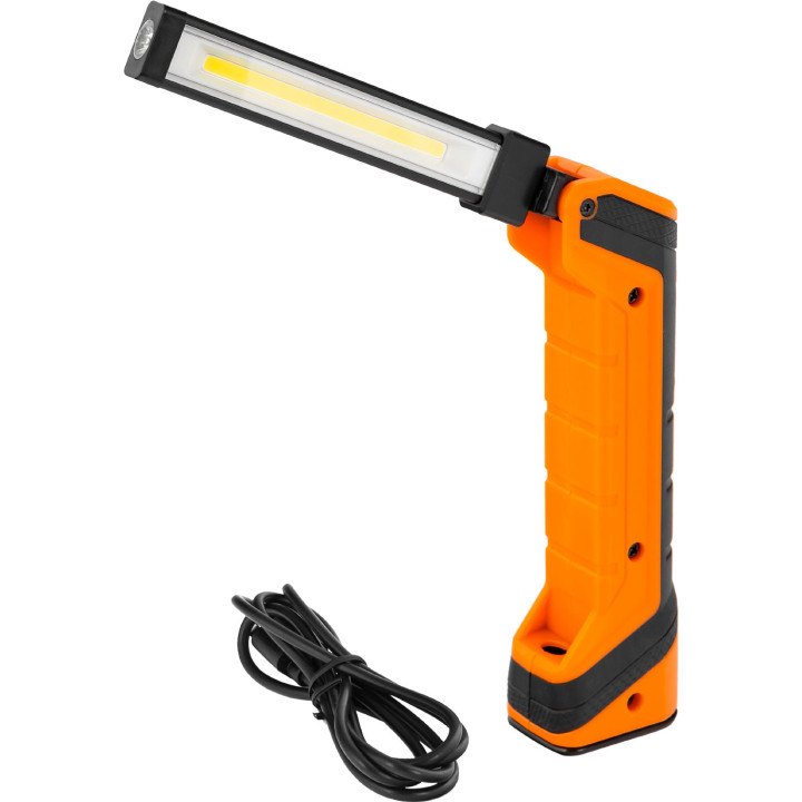 LAMPA AKU. SKŁADANA 5W + 1W + UV, MAGNETYCZNA