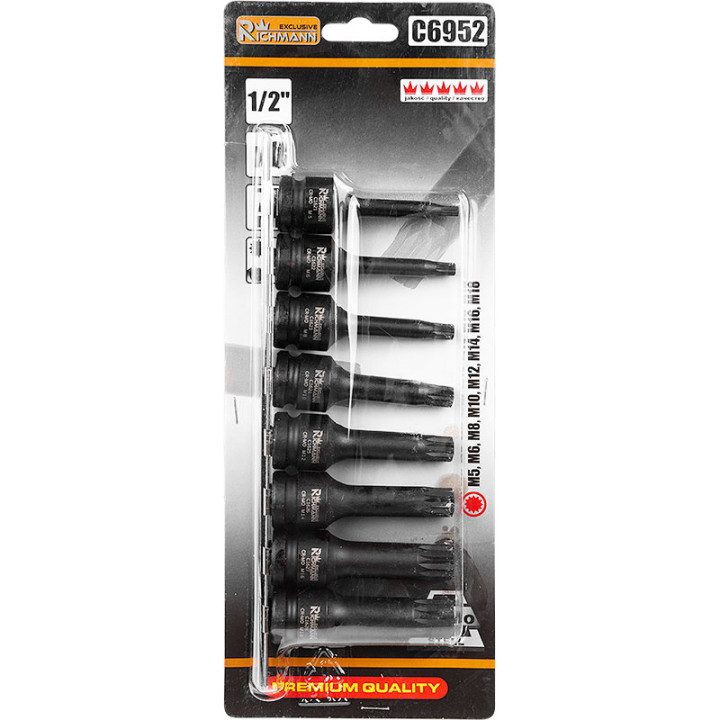 LISTWA UDAROWA SPLINE M5-M18 78MM 1/2' 8 ELEM.