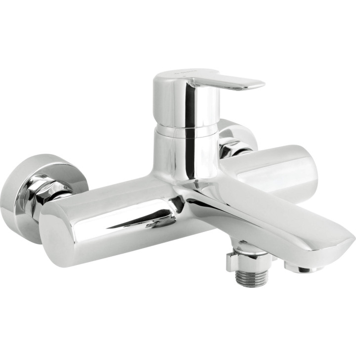 Bateria wannowa ścienna 1-uchwytowa chrom BQA 010N