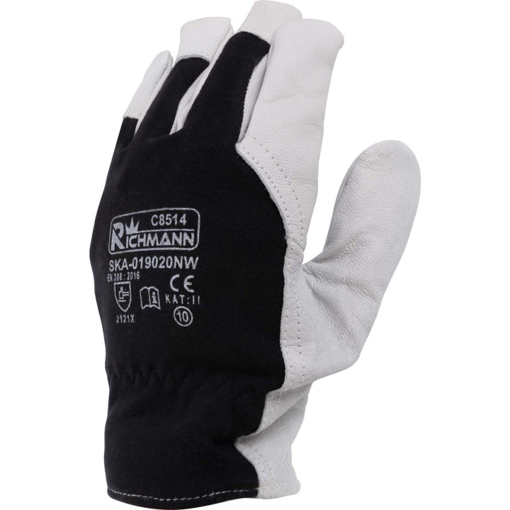 RĘKAWICE ROBOCZE SKÓRA KOZIA LICOWA "EKO" ROZM. 10' (ENR-019020NW)