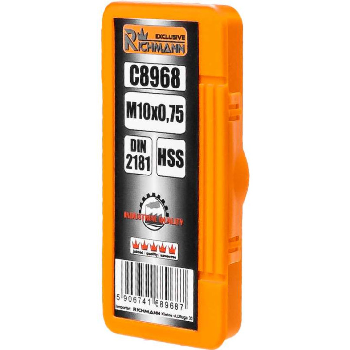GWINTOWNIK DROBNOZWOJNY HSS M10x0,75 DIN 2181