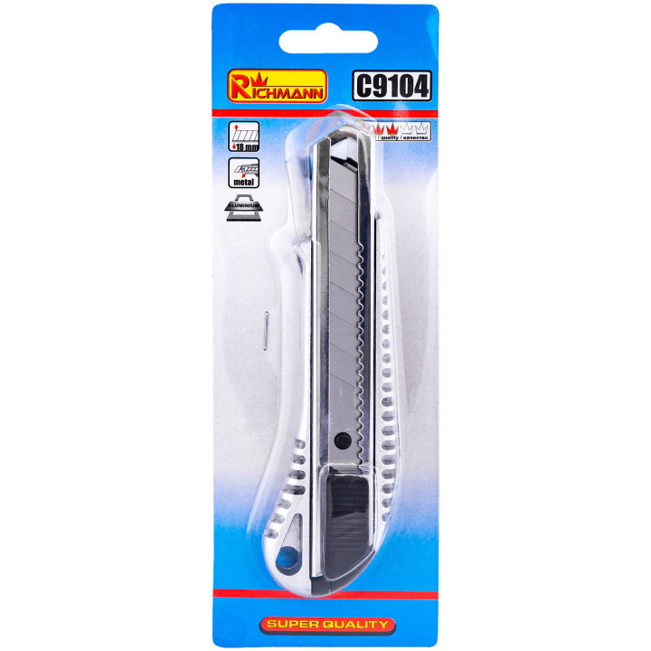 NOŻYK DO TAPET ALUMINIOWY 18MM
